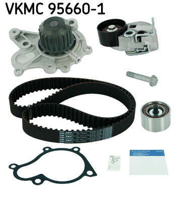 Pompa acqua + Kit cinghie dentate - VKMC 95660-1 SKF